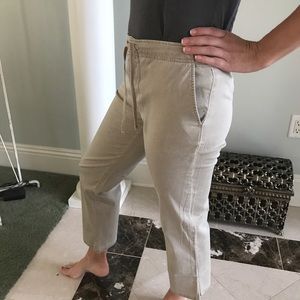 Express jeans stretch beige - short length size 3/4 see pics for measurements